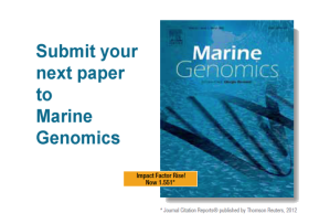 Submit to Marine Genomics